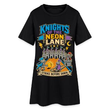Néon de Knight Bowling - Robe T-shirt Femme - noir - Devant