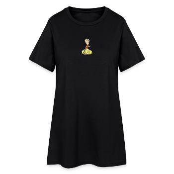 Gibt Dir das Leben Zitronen... - Frauen T-Shirt-Kleid - Schwarz - Vorne