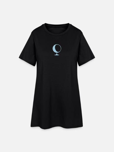 rétro salon chaise Eames Panton - Robe T-shirt Femme - noir