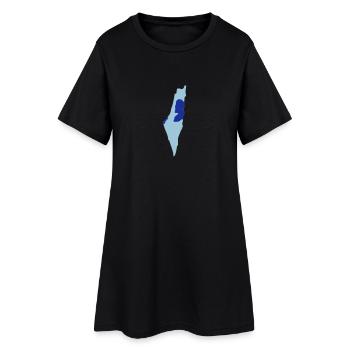Israel - Palestine - Robe T-shirt Femme - noir - Devant