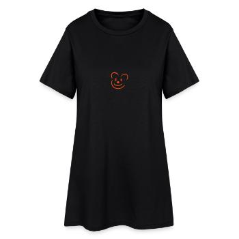Bear - Women’s T-Shirt Dress - black - Front