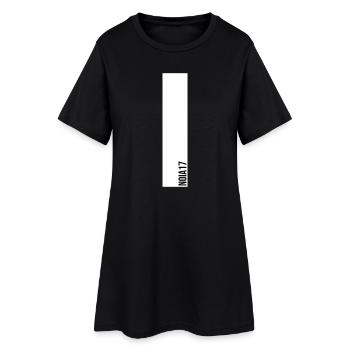 NOIA17 Streetwear  - Frauen T-Shirt-Kleid - Schwarz - Vorne