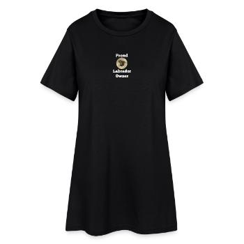 Labrador Retriever, Proud Labrador Owner - Frauen T-Shirt-Kleid - Schwarz - Vorne