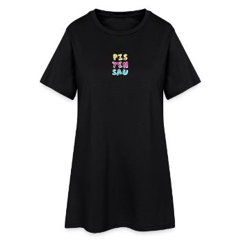 Pistensau Ski Holiday Fun Après-Ski Party coloré - Robe T-shirt Femme - noir - Devant