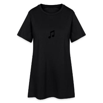 musique - Robe T-shirt Femme - noir - Devant