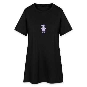 girl - Robe T-shirt Femme - noir - Devant