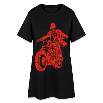 The Red Biker from Hell - Women’s T-Shirt Dress - black - Front