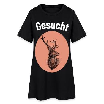 Amateurs de chasse - Robe T-shirt Femme - noir - Devant