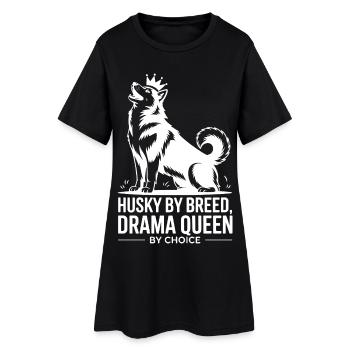 Husky Par race Drame Reine Par choix - Robe T-shirt Femme - noir - Devant