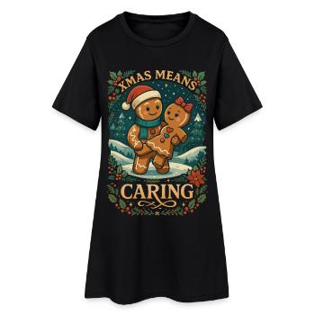 Noël signifie Noël doux et doux en pain d’épices - Robe T-shirt Femme - noir - Devant