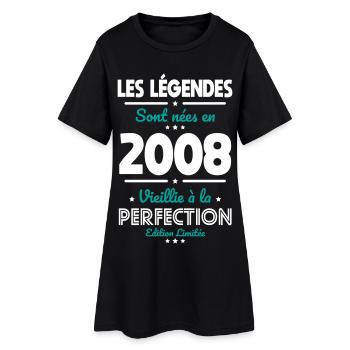2008 – Légendes – Vieillie à la perfection - Robe T-shirt Femme - noir - Devant