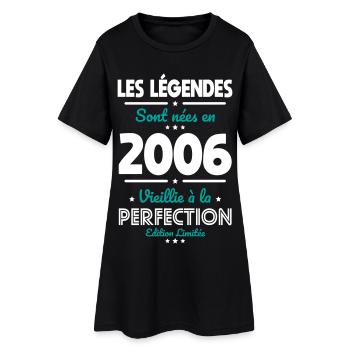 2006 – Légendes – Vieillie à la perfection - Robe T-shirt Femme - noir - Devant