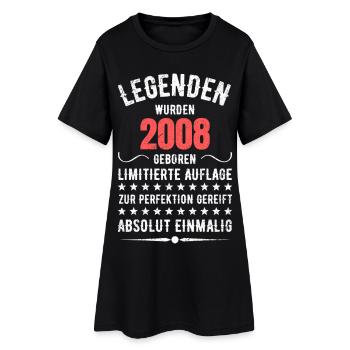 Édition Limitée 2007 18ème Cadeau d’Anniversaire - Robe T-shirt Femme - noir - Devant