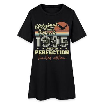 Anniversaire Mars 1995 - Robe T-shirt Femme - noir - Devant