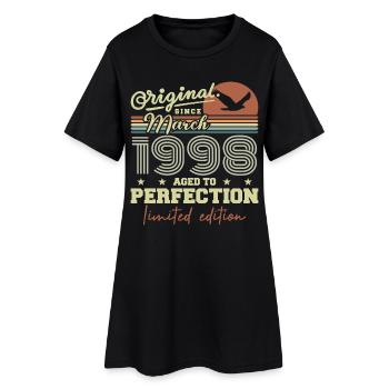 Anniversaire Mars 1998 - Robe T-shirt Femme - noir - Devant