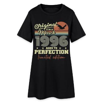 Anniversaire Mars 1996 - Robe T-shirt Femme - noir - Devant