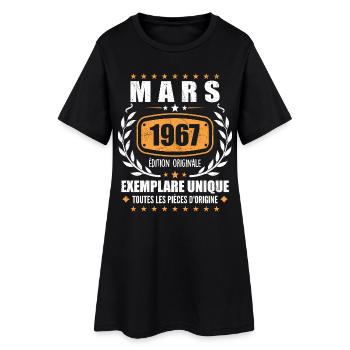 Original Mars 1967 Vintage Cadeau Anniversaire - Robe T-shirt Femme - noir - Devant