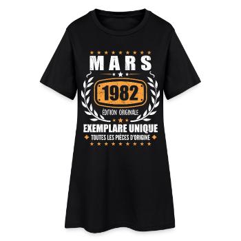 Original Mars 1982 Vintage Cadeau Anniversaire - Robe T-shirt Femme - noir - Devant