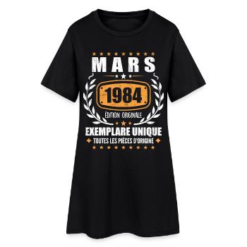 Original Mars 1984 Vintage Cadeau Anniversaire - Robe T-shirt Femme - noir - Devant