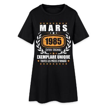 Original Mars 1985 Vintage Cadeau Anniversaire - Robe T-shirt Femme - noir - Devant