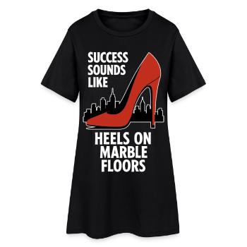 Le succès ressemble à des talons - Business Skyline - Robe T-shirt Femme - noir - Devant
