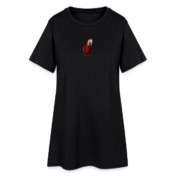 Perroquets oiseau T-shirt cadeau - Robe T-shirt Femme - noir - Devant