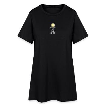 Writer's block artist, I have no idea, light bulb - Women’s T-Shirt Dress - black - Front