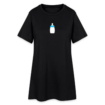 Bébé 2025 Naissance Famille Idée Cadeau - Robe T-shirt Femme - noir - Devant