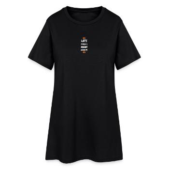 Let's Dance a Night Over It! - Frauen T-Shirt-Kleid - Schwarz - Vorne