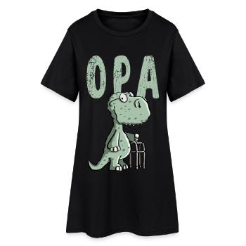 Grand-père dinosaure - Grand-père - Cadeau - Robe T-shirt Femme - noir - Devant