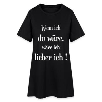 Coole Sprüche Cooler Spruch - Frauen T-Shirt-Kleid - Schwarz - Vorne