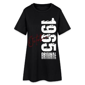 60e anniversaire Original octobre 1965 - Robe T-shirt Femme - noir - Devant