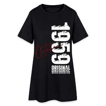 66. Geburtstag Original Oktober Jahrgang 1959 - Frauen T-Shirt-Kleid - Schwarz - Vorne
