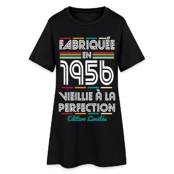 1956 – Made – Aged to perfection - Women’s T-Shirt Dress - black - Front