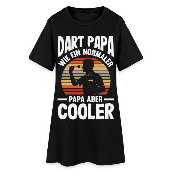 Lustige Darts Sprüche Darts Geschenke - Frauen T-Shirt-Kleid - Schwarz - Vorne