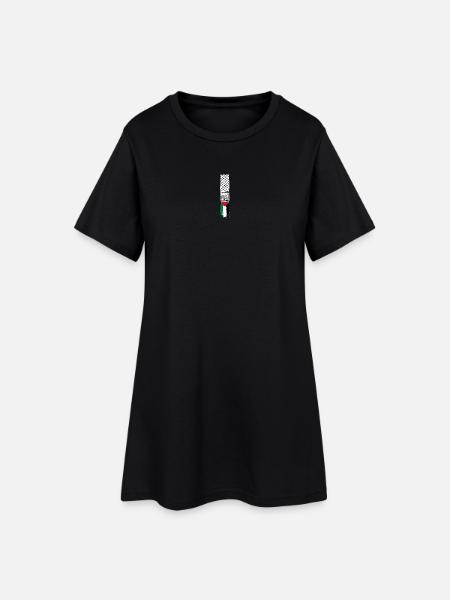 Palestinian scarf - Women’s T-Shirt Dress - black