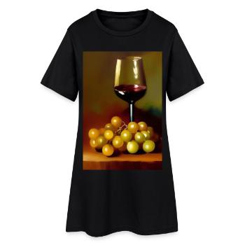 Wine drinkers - Women’s T-Shirt Dress - black - Front