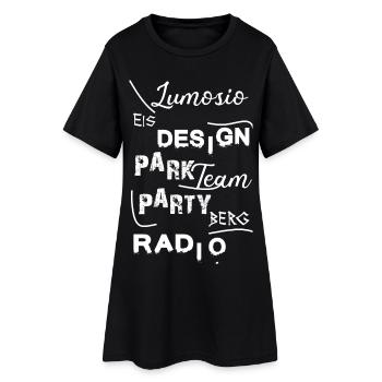 Die Antwort auf Alles - Frauen T-Shirt-Kleid - Schwarz - Vorne