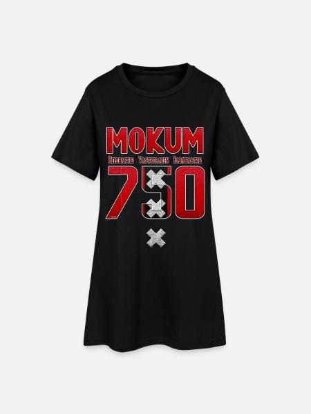 Amsterdam 750 HVB - Frauen T-Shirt-Kleid - Schwarz