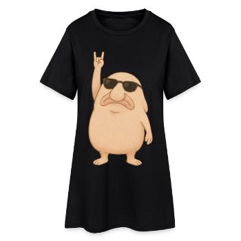 Rochers Blobfish - Robe T-shirt Femme - noir - Devant