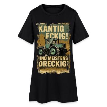 MB Trac - Frauen T-Shirt-Kleid - Schwarz - Vorne