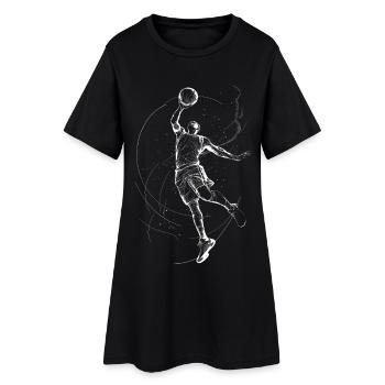 Dynamic basketball player illustration - Women’s T-Shirt Dress - black - Front