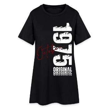 50. Geburtstag Original Oktober Jahrgang 1975 - Frauen T-Shirt-Kleid - Schwarz - Vorne