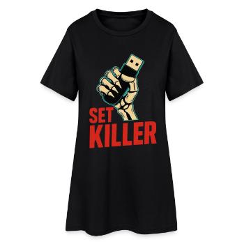 Set Killer – DJ Power - Robe T-shirt Femme - noir - Devant