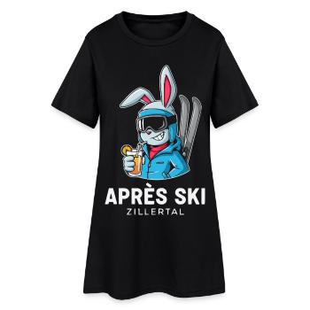 Après Ski Zillertal Skier Party - Robe T-shirt Femme - noir - Devant