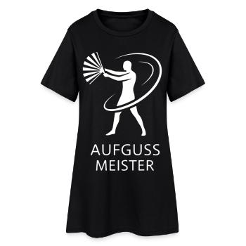 Maître de l’infusion de sauna, pictogramme en éventail minimaliste - Robe T-shirt Femme - noir - Devant
