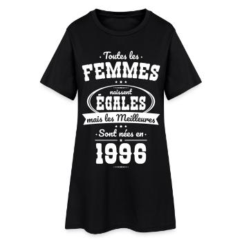 30 ans - Les meilleures sont nées en 1996 - Robe T-shirt Femme - noir - Devant