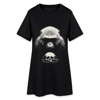 Le singe de Shakespeare - Robe T-shirt Femme - noir - Devant