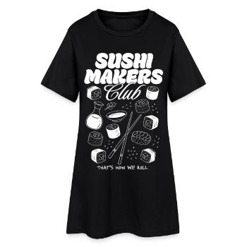 Sushi Makers Club - Women’s T-Shirt Dress - black - Front