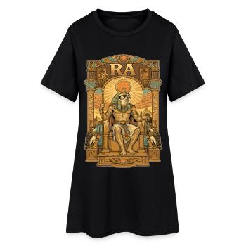 Trône RA - Robe T-shirt Femme - noir - Devant